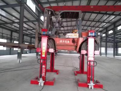 China AA4C 10T Mechanical Screw-Up Heavy Duty Bus Truck Lift forklift hoist vehicle lift  for sale