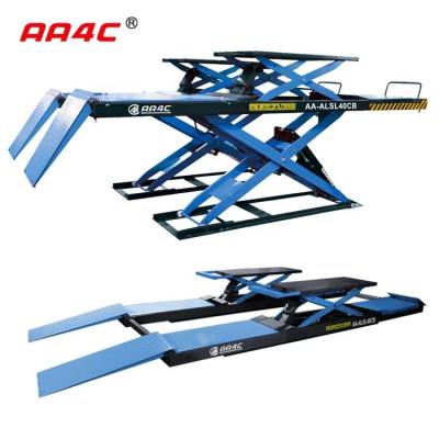 China Wheel Alignment Scissor Car Lift For Home Garage Auto Hoist Hydraulic 4T 4.5M Runway for sale