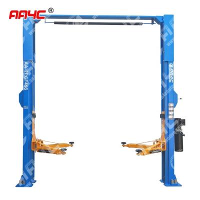 China AA4C 10000lbs 4.5T Hydraulic Overhead Clearfloor Single Point Manual Unlock 2 Post Vehicle Lift for sale