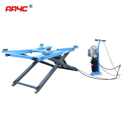 China 1.2M 2.7T Scissor Vehicle Lift Low Rise Pneumatic Portable Low Rise Car Lift for sale