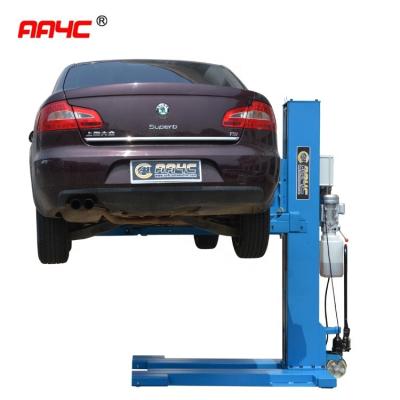 China AA4C 1 Post Car  Lift  Hydraulic One Post Vehicle Lift Single Post Car Hoist 2.5T 1.8M Car Parking Lift for sale