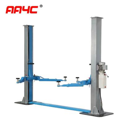 China Manual 2 Post Vehicle Lift Two Post Hoist Floorplate AA4C 4.0T for sale