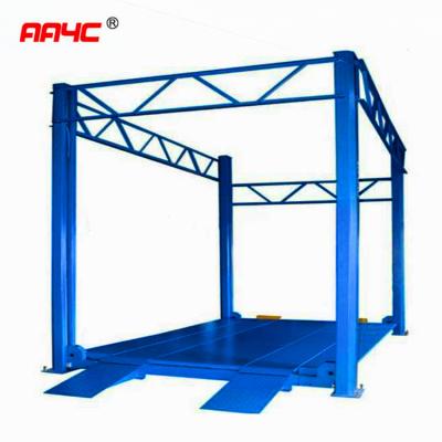 China AA4C high rise 4 post lift 3.5M high  3.0T capacity  car elevator cross floor lift auto ramp car parking lift for sale