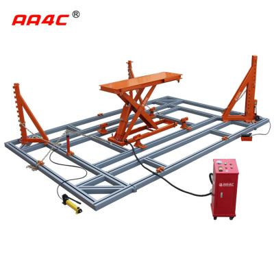 China 4T Car Body Straightener Frame Straightening Tools Underground With Floor Scissor Lift for sale