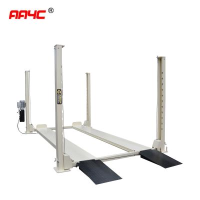 China 4 Columns Car Vehicle Lift Movable 4 Post Lift 7700lbs With Movable Kit Car Parking Lift Auto Storage System 3.5T for sale