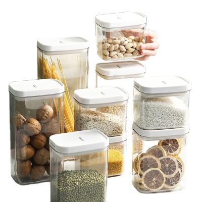 China Hot Sale BPA Free Plastic Airtight Freshness Preservation Food Storage Containers For Cereal Snacks Sugar for sale