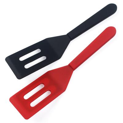 China Sustainable Custom Silicone Cooking Fried Fish Spatula Non-Stick Pancake Silicone Slotted Turner for sale