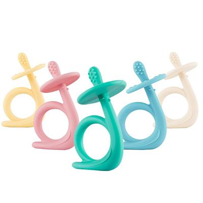 China Silicone Teether For Baby Safe And Healthy Dancing Elephant Chewing Toy Safe Silicone Teethers For Biting Babies for sale