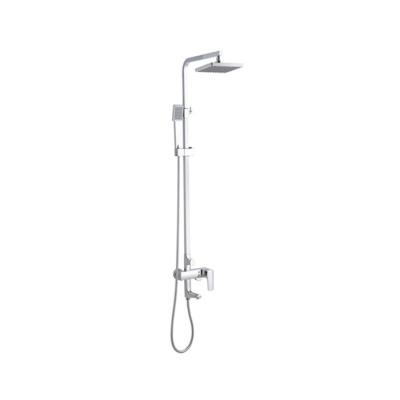 China With slide bar cheap price factory supply shower set chromeplated brass booster spout shower set for sale for sale