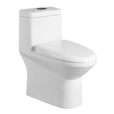 China Wholesale Sanitary One-Piece Closet Toilet Hotel Closestool Cistern Ceramic Concealed Strap Closestool for sale