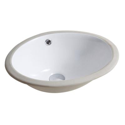 China Easy Clean Luxury Modern Style Basin Oval Ceramic White Hand Wash Sinks Under Counter Mounted Basin for sale