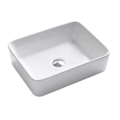 China Universal Modern Simple Clean Easy Toilet White Smooth Wash Basin Hole Bathroom Ceramic Sink for sale