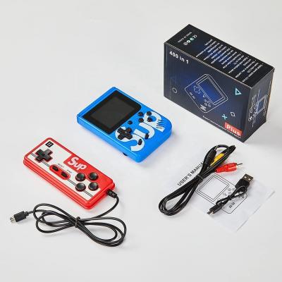 China Game Playing Mini SUP Handheld Video Game Consoles Wholesale 400 Box In 1 Games With Dual Player for sale