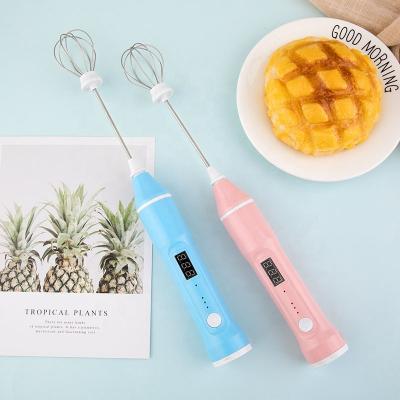 China Mini Stainless Steel Electric Milk Frother USB Handheld Viable Handheld Detachable Coffee Milk for sale