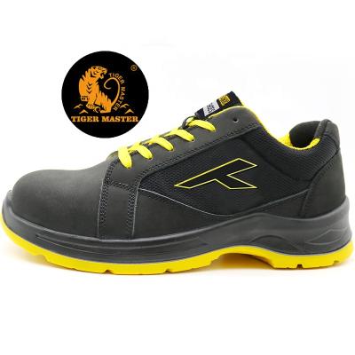 China 2021 Oil Resistant Black Steel Slip PU Toe Work Shoes Steel Toe Prevent Puncture Tiger Master Safety Shoes for sale