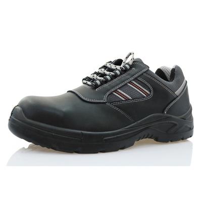 China Steel Toe And Steel Plate Low Ankle Genuine Leather Steel Toe Mining Safety Shoes for sale