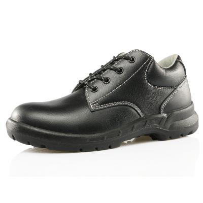 China Steel Toe Oil Resistant Black Leather Toe Safety Men Shoes Anti Static Waterproof Fashion for sale