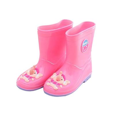 China Lightweight Colorful Waterproof PVC Rain Boots Cute Slip Resistant Cute Kids for sale