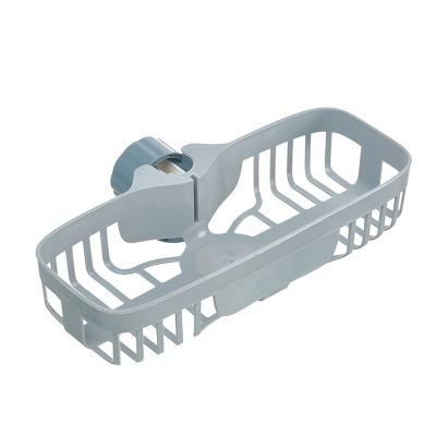 China Wholesale Casual Plastic Faucet Rack Sink Organizer Brush Soap Storage Kitchen Sponge Holder for sale