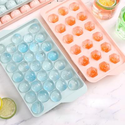 China Wholesale Plastic Ice Block Stocked Food Grade Ice Ball Mold Tray Ice Cube Mold for sale