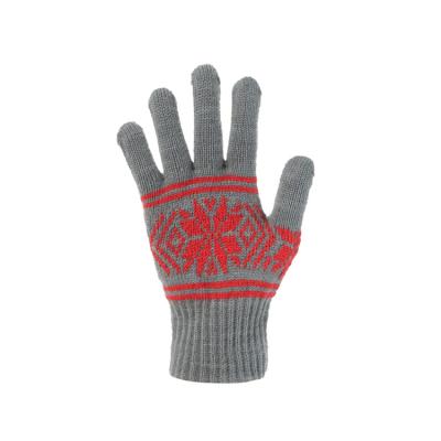 China Winter jacquard gloves fashion acrylic gloves knitted gloves manufacture cheap winter gloves for outdoor use for sale