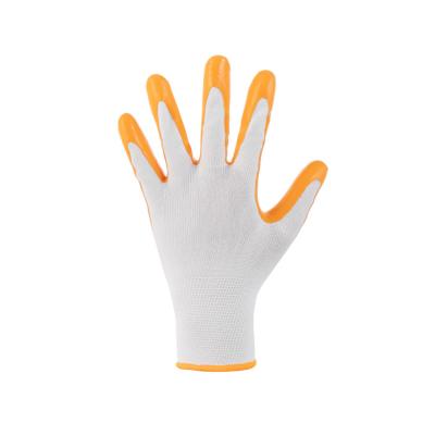 China Anti Slip / Abrasion Resistant Knit PU Nylon Gloves Palm Fit PU Coated Gloves Mechanical Polyurethane Work Gloves for sale