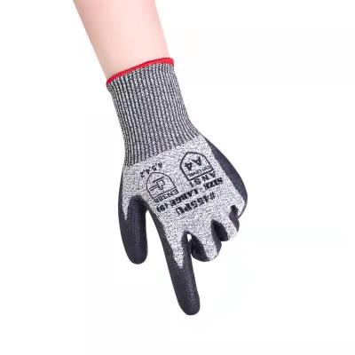 China Anti Cut / Anti Slip Factory Wholesale ANSI Cut Level A4 EN388 Rating 4542 HPPE Cut Proof Safety Kitchen Cry Resistant Anti Cut Gloves for sale