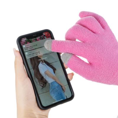 China Hand Feeling Lint/SPA Compatible Gel Beauty Touch Screen Fluffy Gloves Moisturizing Whitening Exfoliating Hand Care Silicone Gloves for sale