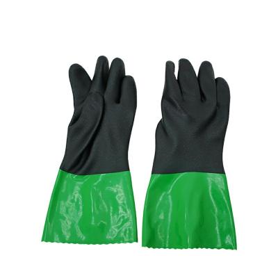 China PVC Anti-Slip Resistant Antifreeze Coated Work Mitt Insulated Waterproof Liquid Chemical Resistant Glove for sale