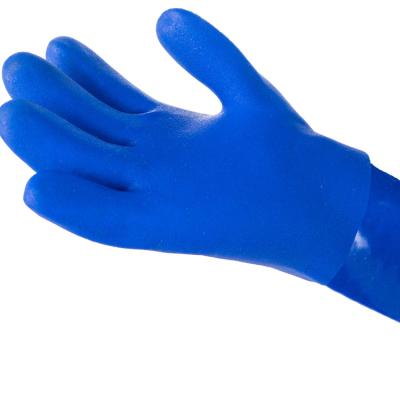 China Work Protection Wholesales Strong Abrasion Resistant Nitrile Blue Nitrile Gloves For Repair Work Daily Oil Grease Cleaning Handling for sale