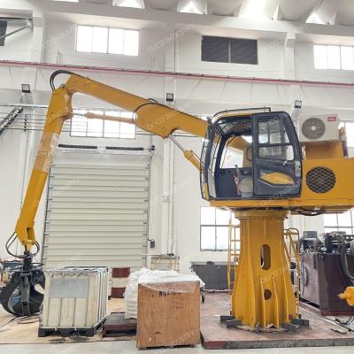 China Customized Folding Boom Scrap Material Handler Peel Grab 19 Mpa for sale