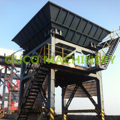 China Regular Fixed 32m3 CE Material Hopper Port Discharging Equipment for sale