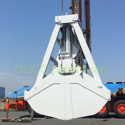 China 14cbm White Radio Remote Control Crane Grab Bucket for sale