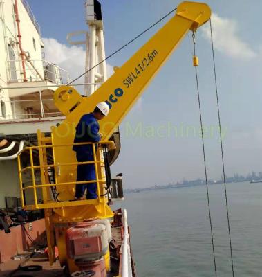 China Embarcação reta Marine Cranes With SWL 4T 2.6M do crescimento do TTS à venda