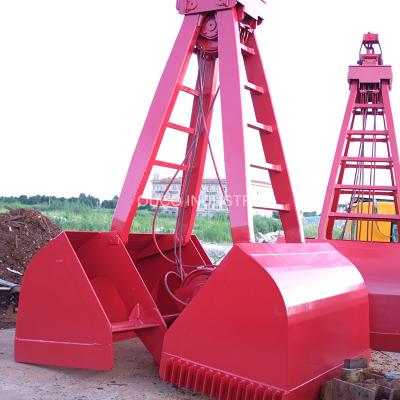 China Het opheffen Bulk25t Ouco Crane Grab Bucket 2 Schillen Mechanische Clamshell Te koop