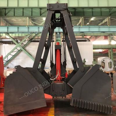 China 12 CBM Radio Remote Control Grab Bucket For Marine Cranes for sale