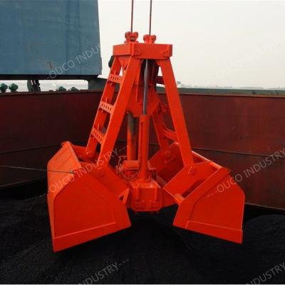 China 12CBM Wireless Remote Control Grab Clamshell Crane Bucket Radio 630mm for sale