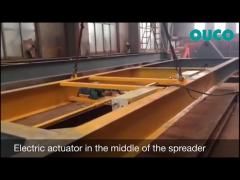 semi automatic container spreader