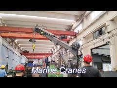 ouco 2.5t 14m hydraulic boat crane with extending boom