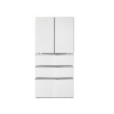 China COMPRESSOR white color french doors refrigerator with glass door cheap wholesale from china for sale