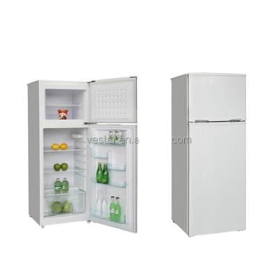 China COMPRESSOR Gas And White DC Inverter New Design Double Door Fridge 210L Capacity for sale