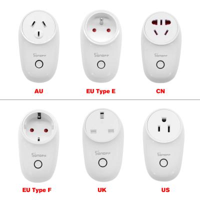 China S26 WiFi Hot Plug AU/CN/EU/UK/US Plug Smart Home Switch Residential/Multi-Purpose Smart Wireless Power Outlets for sale