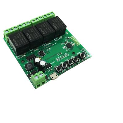 China Tuya Smart Life Wifi Module 4CH DC 5/12/32V Inching RF433 Receive 10A Relays Tuya Modules Work With Alexa Google Home TY8600064-3 for sale