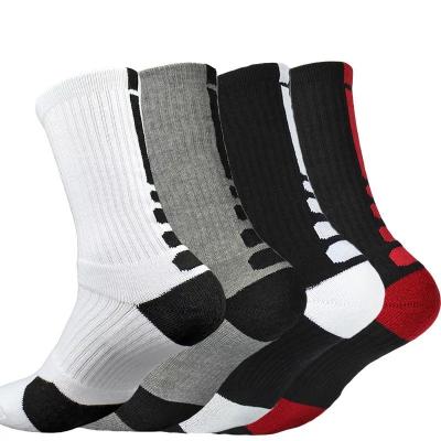 China Wholesale Sporty Man Sports Terry Socks Custom Men Basketball Socks for sale