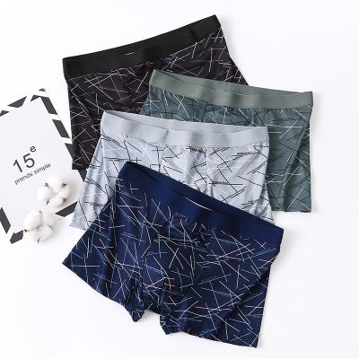 China Ladymate ODM/OEM Calzoncillos Boxer 4 Viable uds Mens Boxer Shorts 4 Pack Mens Underwear Printed Mid Waist Underwear Shorts Briefs for sale