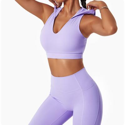 China Sweat-Wicking Breathable High Impact Padded Gym Top Deep V Active Wear Customize Unique Sports Bra For Women for sale