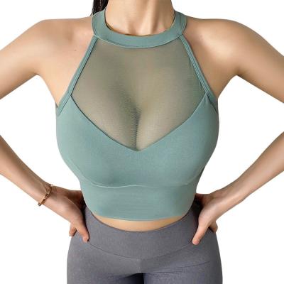 China QUICK DRY Women Nylon Elastane Body Shaping Firm Support Comfort Compression Fit Sports Bra for sale