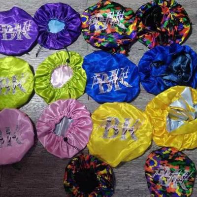 China Wholesale designer silk striped hair bonnet headbands and cowls for sale