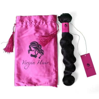 China Custom Logo Hair Bundle Wraps Waterproof and Silk Bags, Adhesive Hair Labels for Bundle Hair Wraps for sale