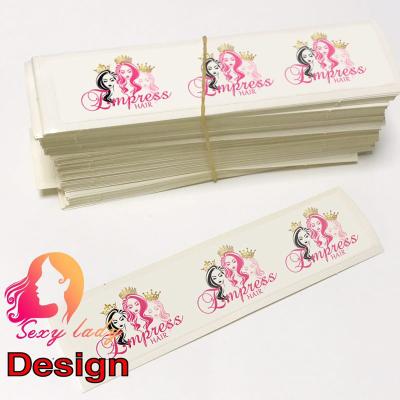 China High Quality Waterproof Hair Wig Wrap Package Stickers, Customized Wig Hair Label Stickers and Hair Care Labels for sale